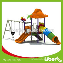 Animal Sculpture Parque de juegos al aire libre Swing Bridge con excitante tubo de la diapositiva